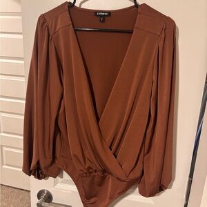 Express Women's Rust Bodysuit